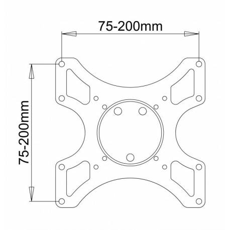 Sbox LCD-2900B 19"-37" fali konzol,dönthető,forgatható