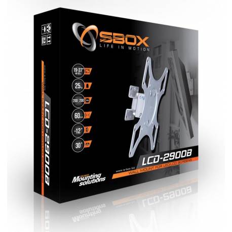 Sbox LCD-2900B 19"-37" fali konzol,dönthető,forgatható