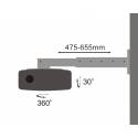 Sbox PM-105 Fali projektor tartó konzol,forgatható,dönthető