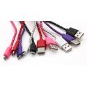 Sbox USB A -Micro USB kábel - 1M,fekete