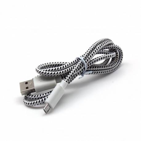Sbox USB A -Micro USB kábel - 1M,fehér