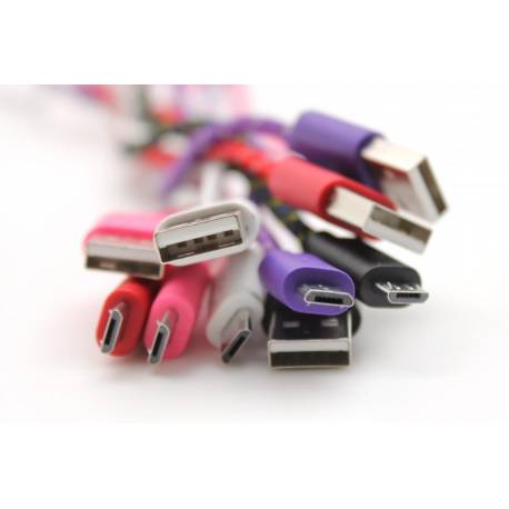 Sbox USB A -Micro USB kábel - 1M,fehér