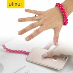 Olixar Gyöngy karkötő Micro USB kábel, pink