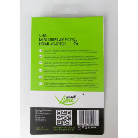 Smart Lime CA81 Mini Display Port-HDMI adapter 20cm