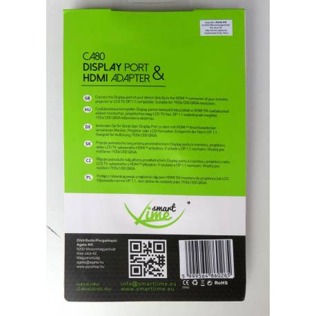 Smart Lime CA80 Display Port-HDMI adapter 20cm