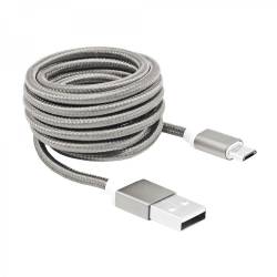 Sbox USB AM-MICRO-15W micro USB kábel - 1,5m,ezüst