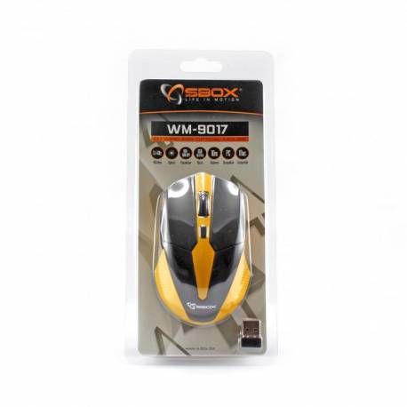 Sbox WM-9017B Vezeték nélküli egér,fekete