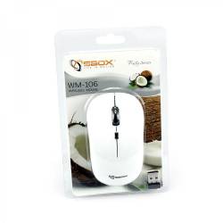 Sbox WM-106W Vezeték nélküli egér,kókuszfehér 2
