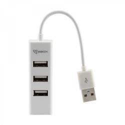 Sbox H-204W 4 portos USB Hub,fehér 2