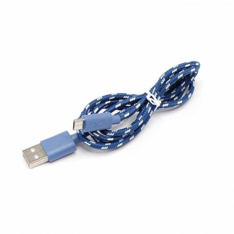 Sbox USB A -Micro USB kábel - 1M,kék