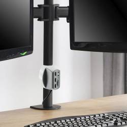 SBOX DH-1 asztali elosztó USB-2.0x3 + 3,5mmx2 