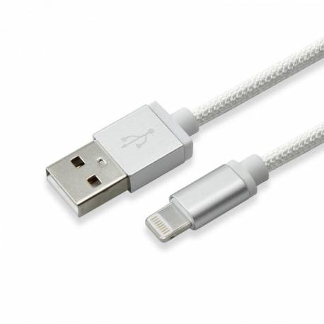 SBOX IPH7S USB-iPhone7 töltőkábel,1.5m,ezüst