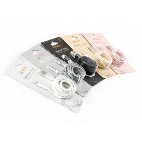 SBOX IPH7S USB-iPhone7 töltőkábel,1.5m,ezüst