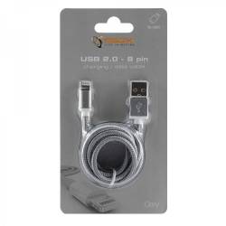 SBOX IPH7GR USB-iPhone7 töltőkábel,1.5m,szürke 2