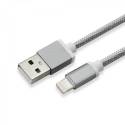 SBOX IPH7GR USB-iPhone7 töltőkábel,1.5m,szürke