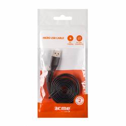ACME CB04 Lapos FLAT micro USB kábel,1m 2
