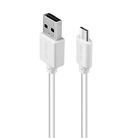 ACME CB1012W micro USB kábel,2m,fehér