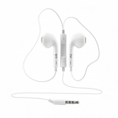 Sbox IEP-204W mikrofonos fülhallgató,fehér