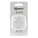Sbox IEP-204W mikrofonos fülhallgató,fehér