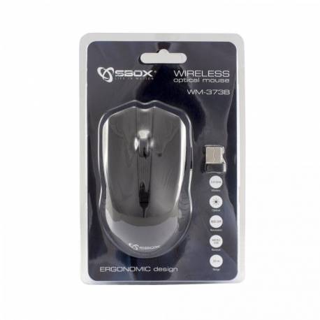 Sbox WM-373B Vezeték nélküli egér,fekete