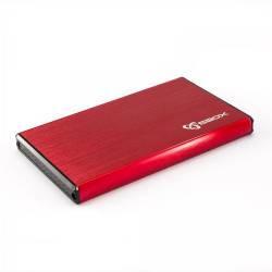 Sbox HDC-2562R USB 3.0 HDD ház 2,5" SATA,piros