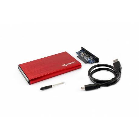 Sbox HDC-2562R USB 3.0 HDD ház 2,5" SATA,piros