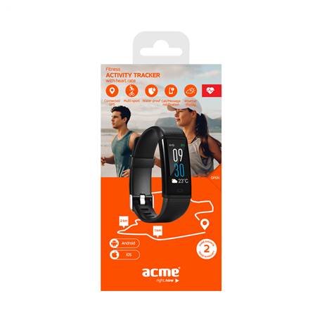 ACME ACT304 Multisport aktivitásmérő karpánt pulzusmérővel,fekete