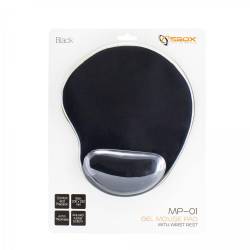 Sbox MP-01B ERGO zselés egérpad,fekete 2