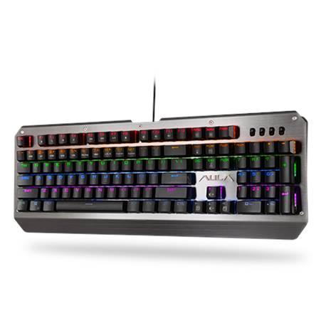 AULA ASSAULT Mechanikus RGB fém Gaming billentyűzet,magyar
