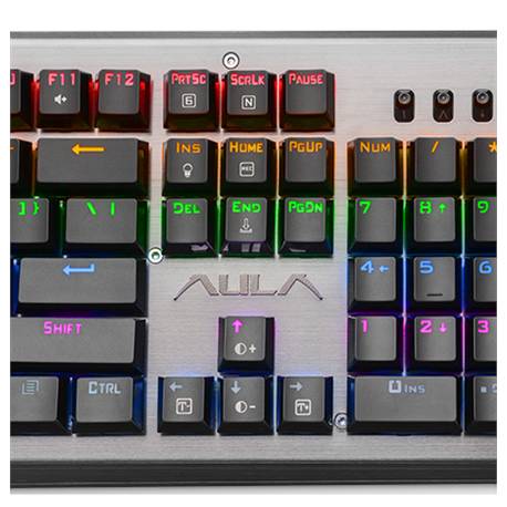 AULA ASSAULT Mechanikus RGB fém Gaming billentyűzet,magyar
