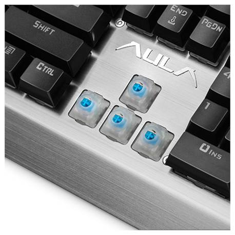 AULA ASSAULT Mechanikus RGB fém Gaming billentyűzet,magyar