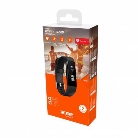 ACME ACT206 Fitness aktivitásmérő karpánt pulzusmérővel,fekete