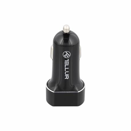 TELLUR TLL151191 autós töltő 5.4A (Gyors USB + USB), fekete