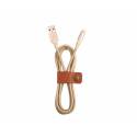 TELLUR Kevlar MFI Lighting kábel,1m, arany TLL155231