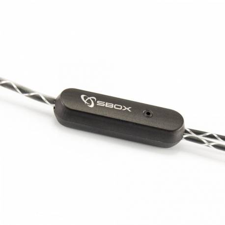 Sbox EP-902S Fülhallgató mikrofonnal, ezüst