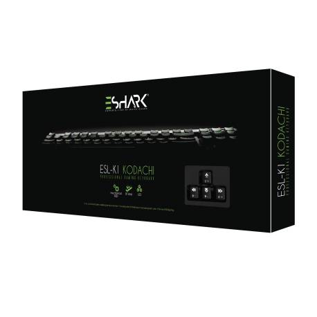 eSHARK KODACHI ESL-K1 eSport  mechanikus RGB gamer billentyűzet angol