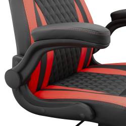 White Sahrk DERVISH K-8879 B/R Gamer szék, fekete/piros 2
