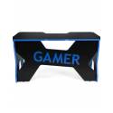 Generic Confort Gamer2DS/NB gamer asztal, fekete kék szegély