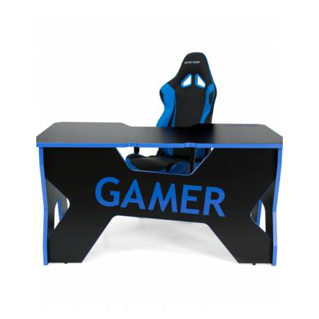 Generic Confort Gamer2DS/NB gamer asztal, fekete kék szegély
