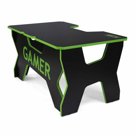 Generic Confort Gamer2DS/NE gamer asztal, fekete zöld szegély