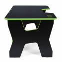 Generic Confort Gamer2DS/NE gamer asztal, fekete zöld szegély