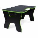 Generic Confort Gamer2DS/NE gamer asztal, fekete zöld szegély