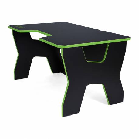 Generic Confort Gamer2DS/NE gamer asztal, fekete zöld szegély
