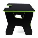 Generic Confort Gamer2DS/NE gamer asztal, fekete zöld szegély