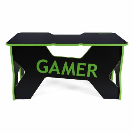 Generic Confort Gamer2DS/NE gamer asztal, fekete zöld szegély