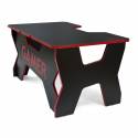 Generic Confort Gamer2DS/NR gamer asztal, fekete piros szegély