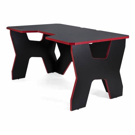 Generic Confort Gamer2DS/NR gamer asztal, fekete piros szegély