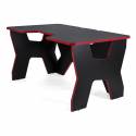 Generic Confort Gamer2DS/NR gamer asztal, fekete piros szegély