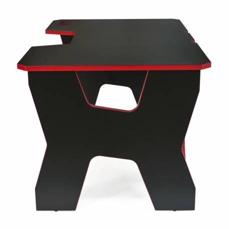 Generic Confort Gamer2DS/NR gamer asztal, fekete piros szegély