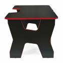 Generic Confort Gamer2DS/NR gamer asztal, fekete piros szegély